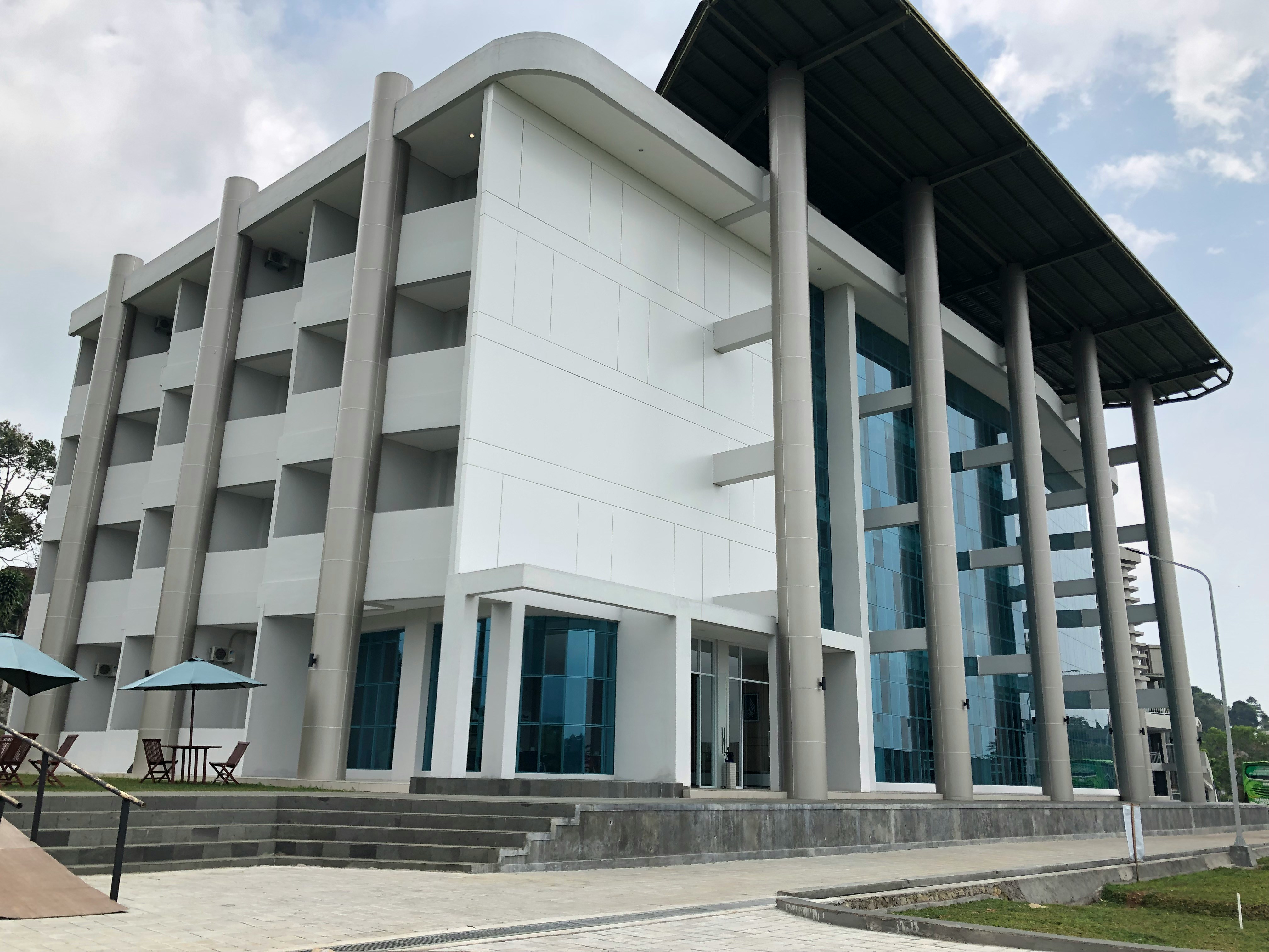 Modern Facade with Glass